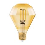 Osram Vintage 1906 LED E27 Pera Filamento Oro 4.5W 420lm - 825 Bianco Molto Caldo | Sostitutiva 40W