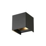 D'Lite Luce Da Parete Elingen Aluminium Nero Up & Down 4.9W 480lm - 830 Luce Calda -  | IP65