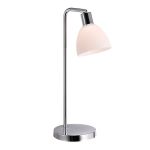 Nordlux Lampada Da Tavolo Ray Metallo e Vetro Cromo | Adatto per 1x E14