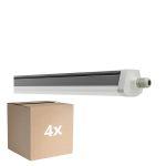 Confezione Multipack 4x Ledvance Stagna Reglette Stagna FLEX Cablaggio Entra/Esci PC 42W 6900lm - 865 Luce Del Giorno | 150cm -Sostitutiva 2x58W