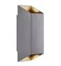 Nordlux Nico Luce Da Parete Aluminium Antracite Up & Down | IP54 - Adatto per 2x GU10