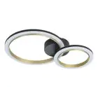 Eglo Luce da soffitto Calliera Acciaio Nero, Ottone 12W 1500lm - 830 Luce Calda -  | Dimmerabile